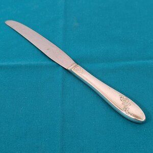 Oneida 9 1/2" dinner knife-Queen Bess II pattern hollow handle stainless blade